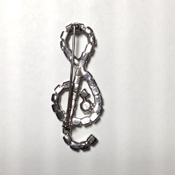 Vintage Treble Clef/Music Brooch - Picture 2 of 4